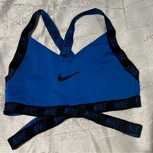 Nike Women's Black and Blue Bikini Top